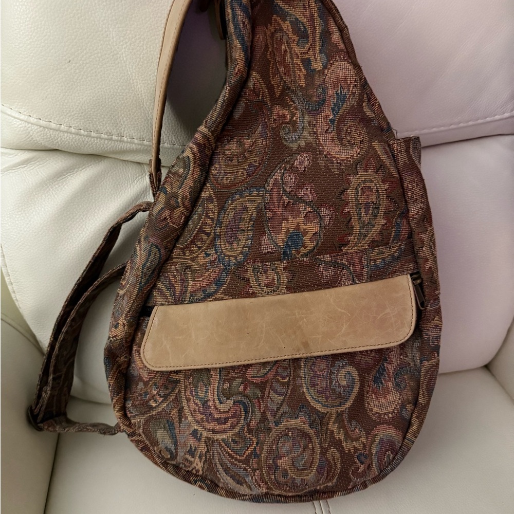 L.L. Bean Brown Paisley Shoulder Bag